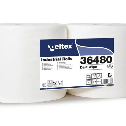 Průmyslová papírová utěrka CELTEX Dart Wipe 800, šířka 24cm