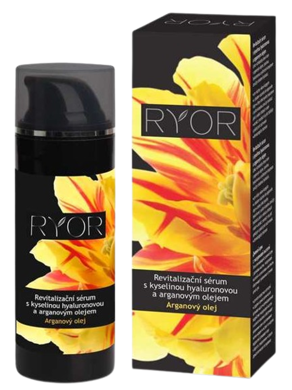 RYOR Revitalizační sérum s kyselinou hyaluronovou a arganovým olejem 50ml dávkovač