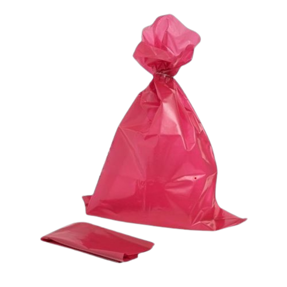 Pytel LDPE, 120l, 1ks, 100my, 70x110cm, červený