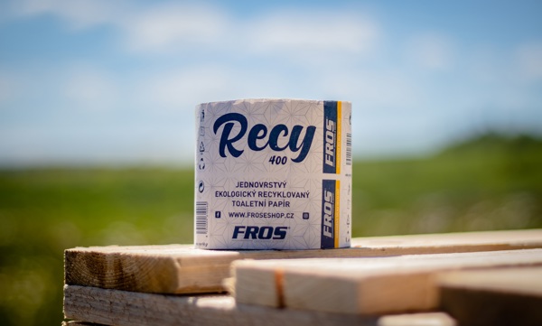 Toaletní papír RECY 400 útržků, 1vr recykl,(64ks) FROS