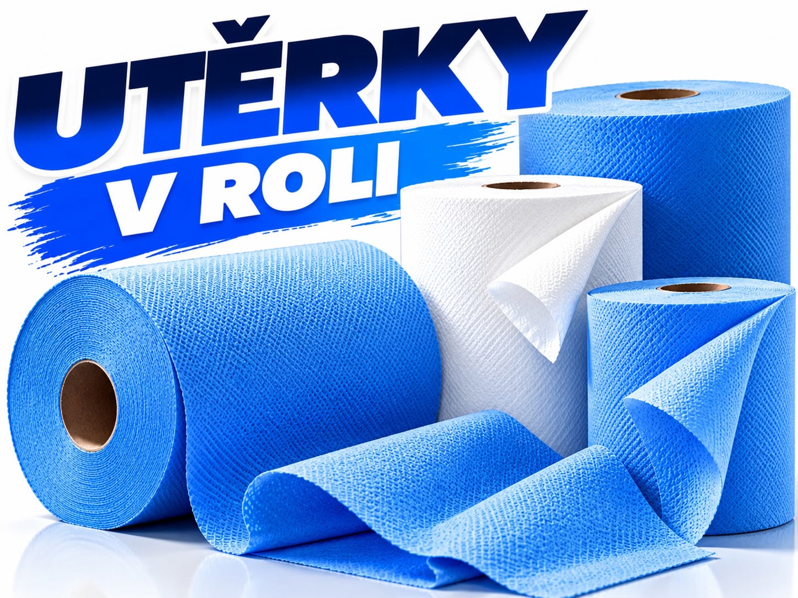 Průmyslové papírové utěrky v roli