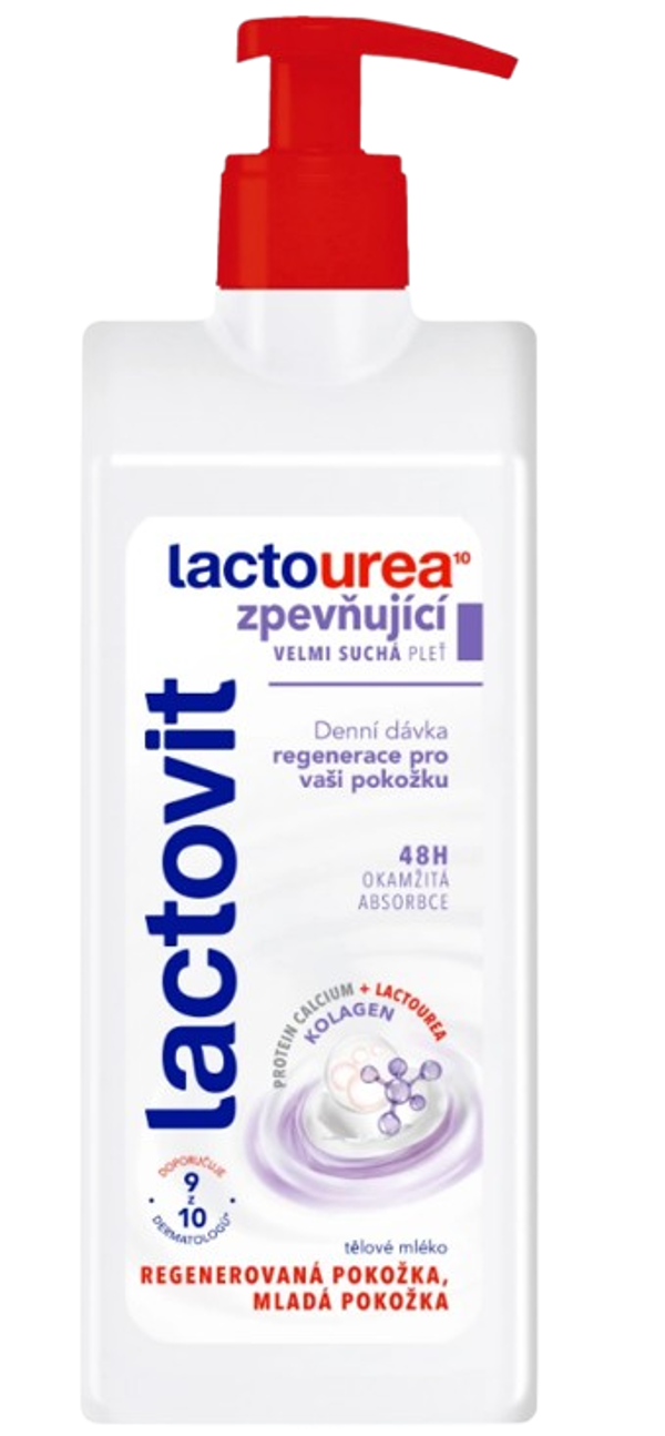 Lactovit lactourea tělové mléko 400ml Zpevňující