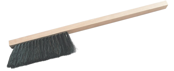 Smetáček ruční, textilní, 2 řady, dřžadlo 26cm
