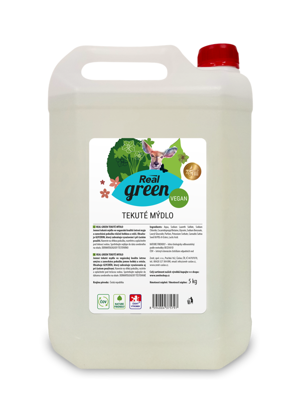 Real green 5kg tekuté mýdlo