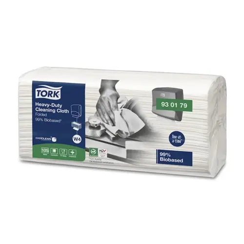 Bio čisticí utěrka Tork Heavy-Duty Biobased skládaná W4 - 105ks
