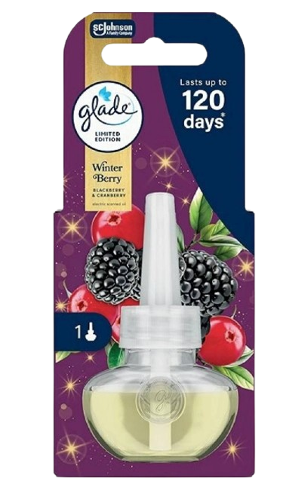 Glade electric Winter berries 20ml, náplň 1ks