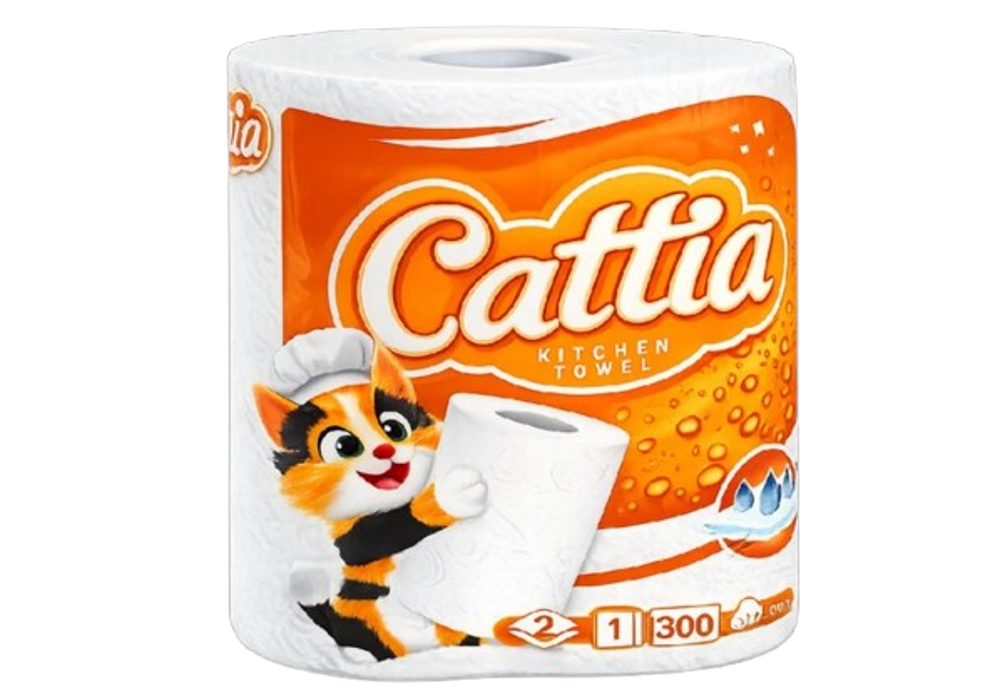 Cattia kuchyňské utěrky 2vrstvé, 60m, 300útržků, 1ks