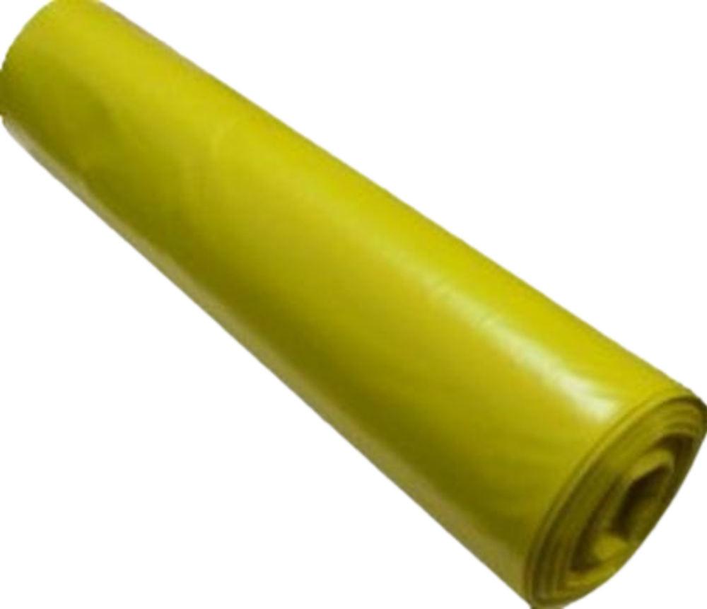 Mikrotenové pytle na odpad 120l, 50ks/role, 20my, 70x110cm, žluté