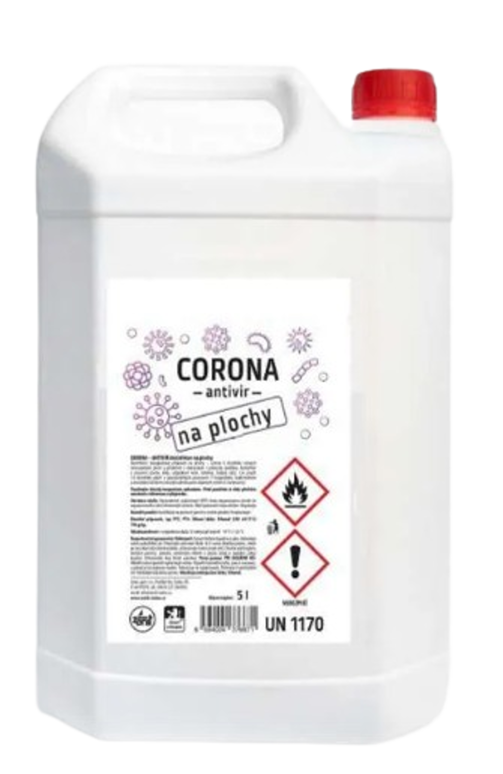 Corona-antivir-dezinfekce na plochy 5l