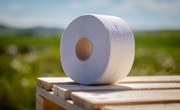 Toaletní papír Jumbo 190, 2vr, recykl 65% bělost, 110m (6ks) FROS
