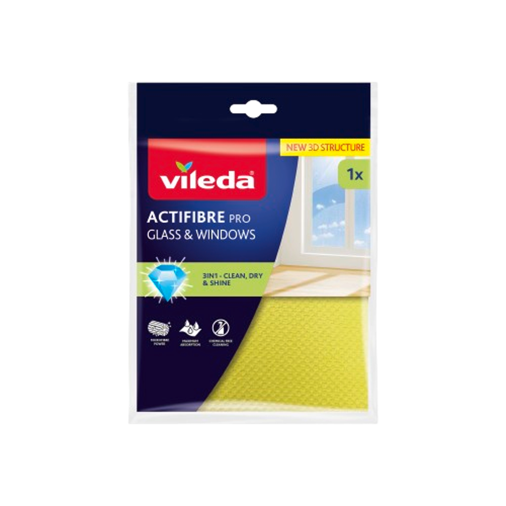 Vileda hadřík mikro Actifibre okna 1ks