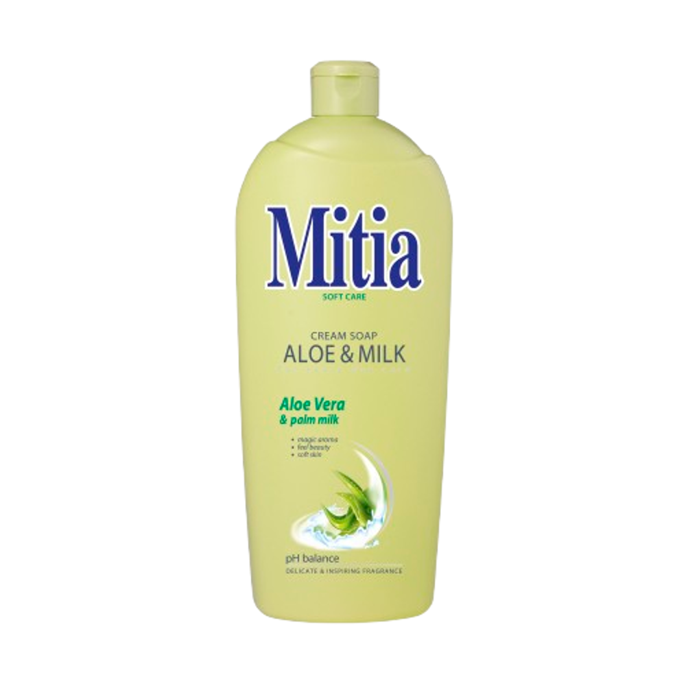 Mitia tekuté mýdlo 1l Aloe&Milk