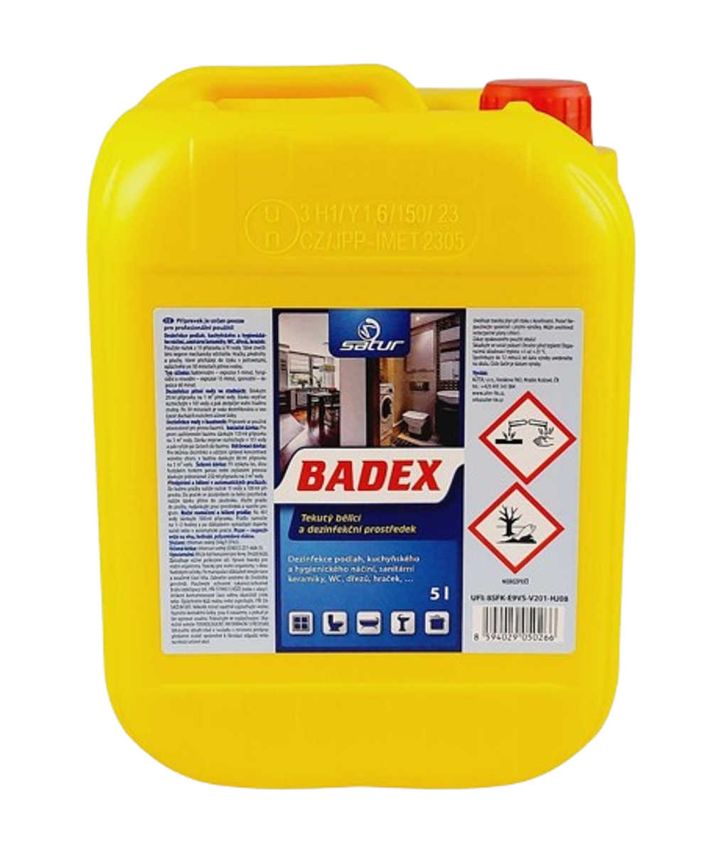 Satur BADEX 5l bělící a dezinfekční přípravek
